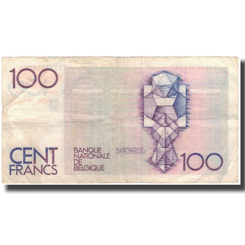 Billet, Belgique, 100 Francs, KM:142a, B+