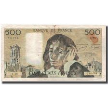 France, 500 Francs, Pascal, 1974-12-05, B+, Fayette:71.12, KM:156c
