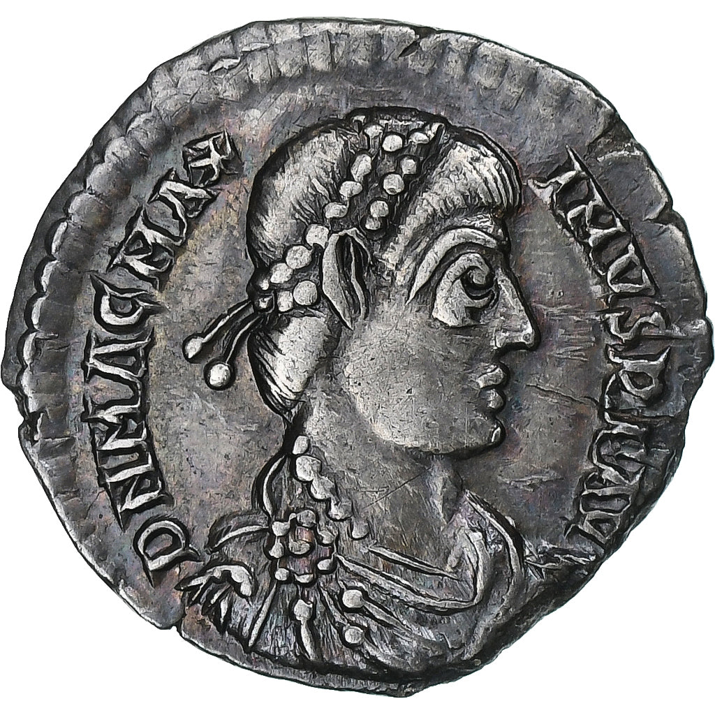 Magnus Maximus, Siliqua, 383-388, Treveri, Zilver, ZF+, RIC:84b