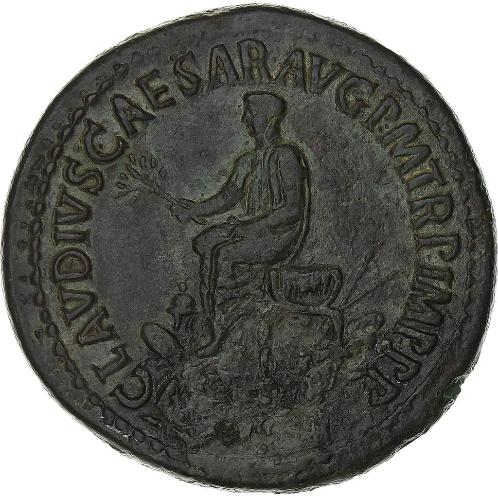 Nero Claudius Drusus, Sesterz, 50-54, Rome, Bronze, SS+, RIC:109