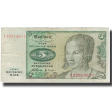 Banknote, GERMANY - FEDERAL REPUBLIC, 5 Deutsche Mark, 1960-01-02, KM:18a