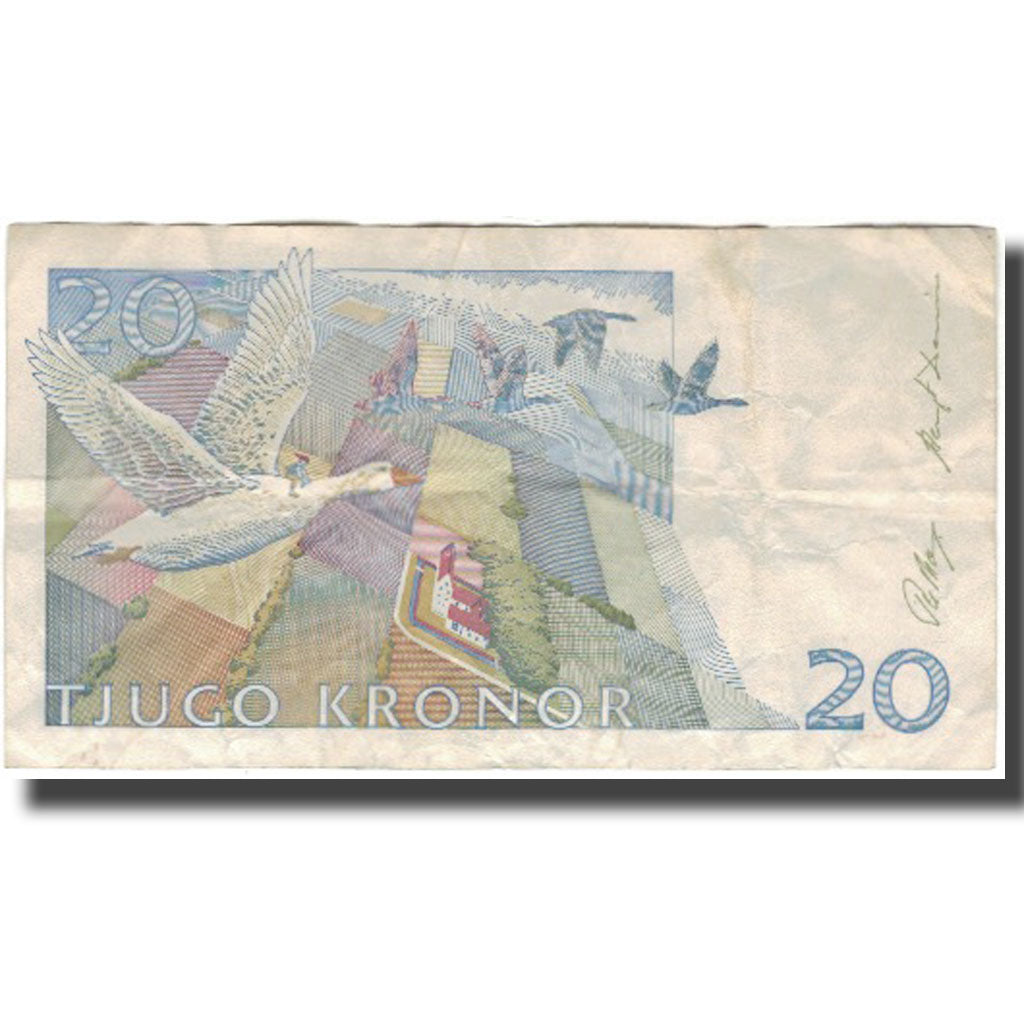 Nota, Suécia, 20 Kronor, KM:63a, VF(20-25)