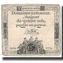 Frankrijk, 15 Sols, 1792, Buttin, 1792-01-04, TB, KM:A54, Lafaurie:149