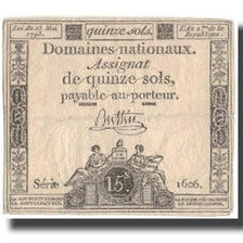 Francja, 15 Sols, 1793, 1793-05-23, VF(30-35), KM:A69b, Lafaurie:166