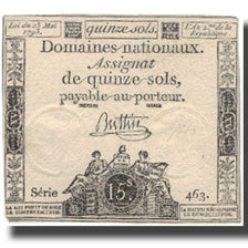 Francja, 15 Sols, 1793, 1793-05-23, EF(40-45), KM:A69b, Lafaurie:166