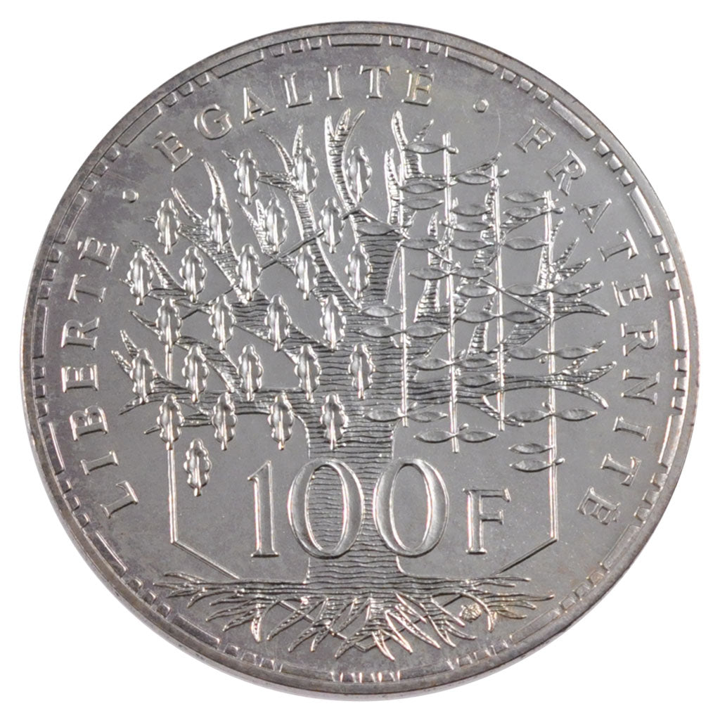 FRANCE, Panthéon, 100 Francs, 1988, Paris, KM #951.1, MS(65-70), Silver, Gadoury