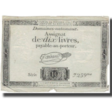 Francja, 10 Livres, 1792, Taisaud, L'an 1er de la République - (24 octobre