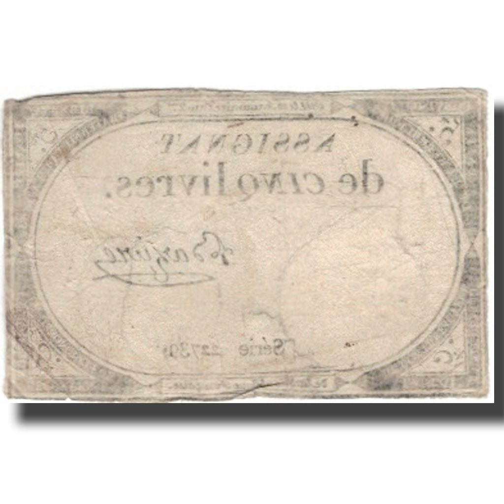 Frankreich, 5 Livres, 1793, Baziere, 1793-10-31, S, KM:A76, Lafaurie:171