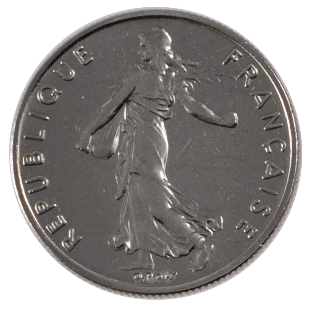 FRANCE, Semeuse, 1/2 Franc, 1989, Paris, KM #931.1, MS(65-70), Nickel, 19.5,...