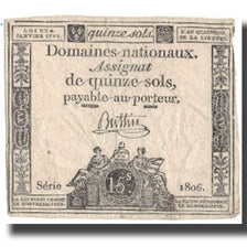France, 15 Sols, 1792, 1792-01-04, VF(30-35), KM:A54