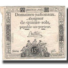 Frankreich, 15 Sols, 1792, 1792-10-24, SS, KM:A65, Lafaurie:160