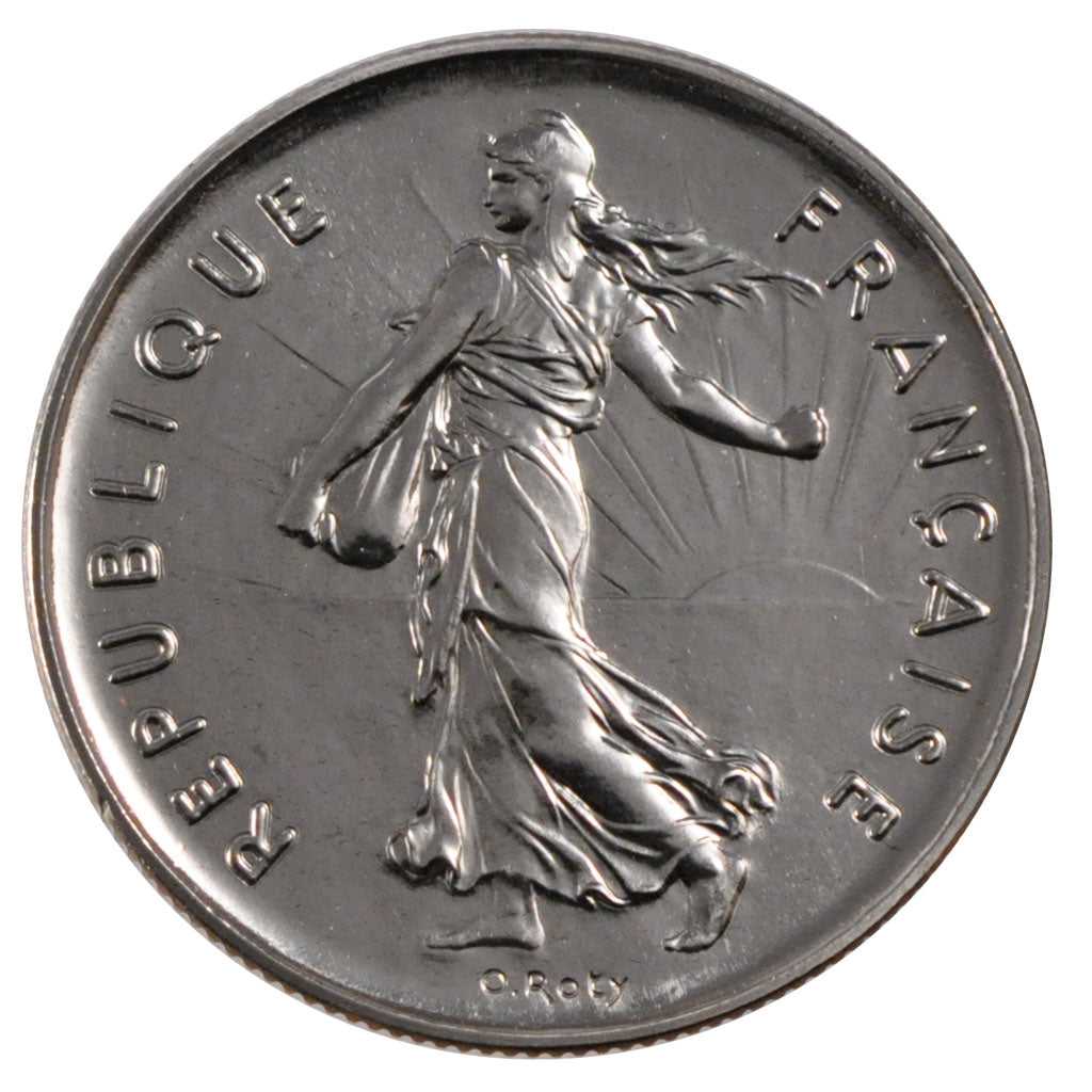FRANCE, Semeuse, 5 Francs, 1989, Paris, KM #926a.1, MS(65-70), Nickel Clad...