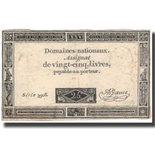 Francia, 25 Livres, 1793, 1793, BC, KM:A71, Lafaurie:168