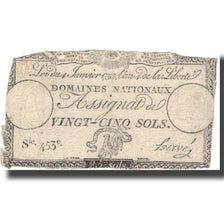 France, 25 Sols, TB, Fayette:ASS.25A, KM:A55