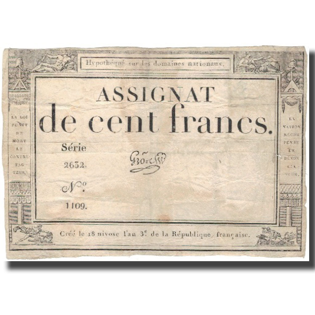 Frankrijk, 100 Francs, B+, KM:A78, Lafaurie:173