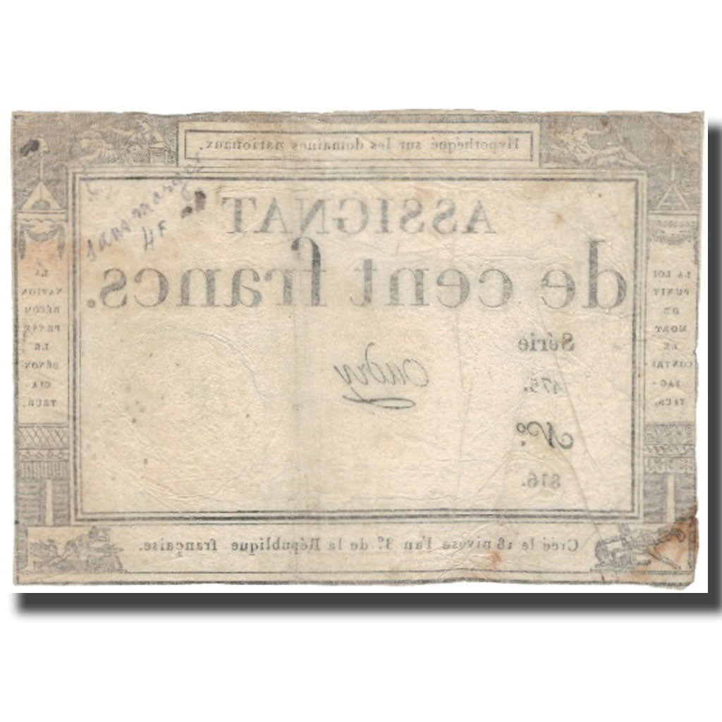 Francia, 100 Francs, Oudry, RC+, KM:A78, Lafaurie:173