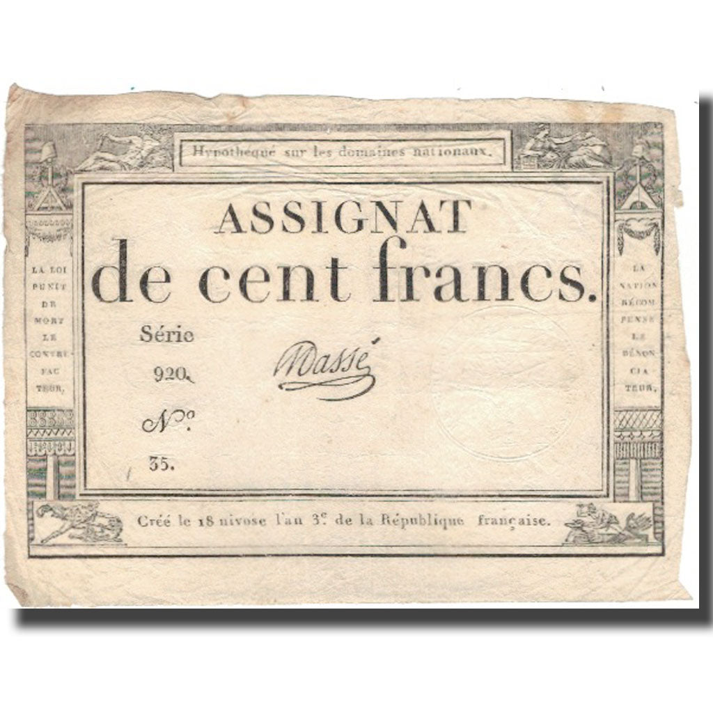 France, 100 Francs, Massé, TB, KM:A78, Lafaurie:173