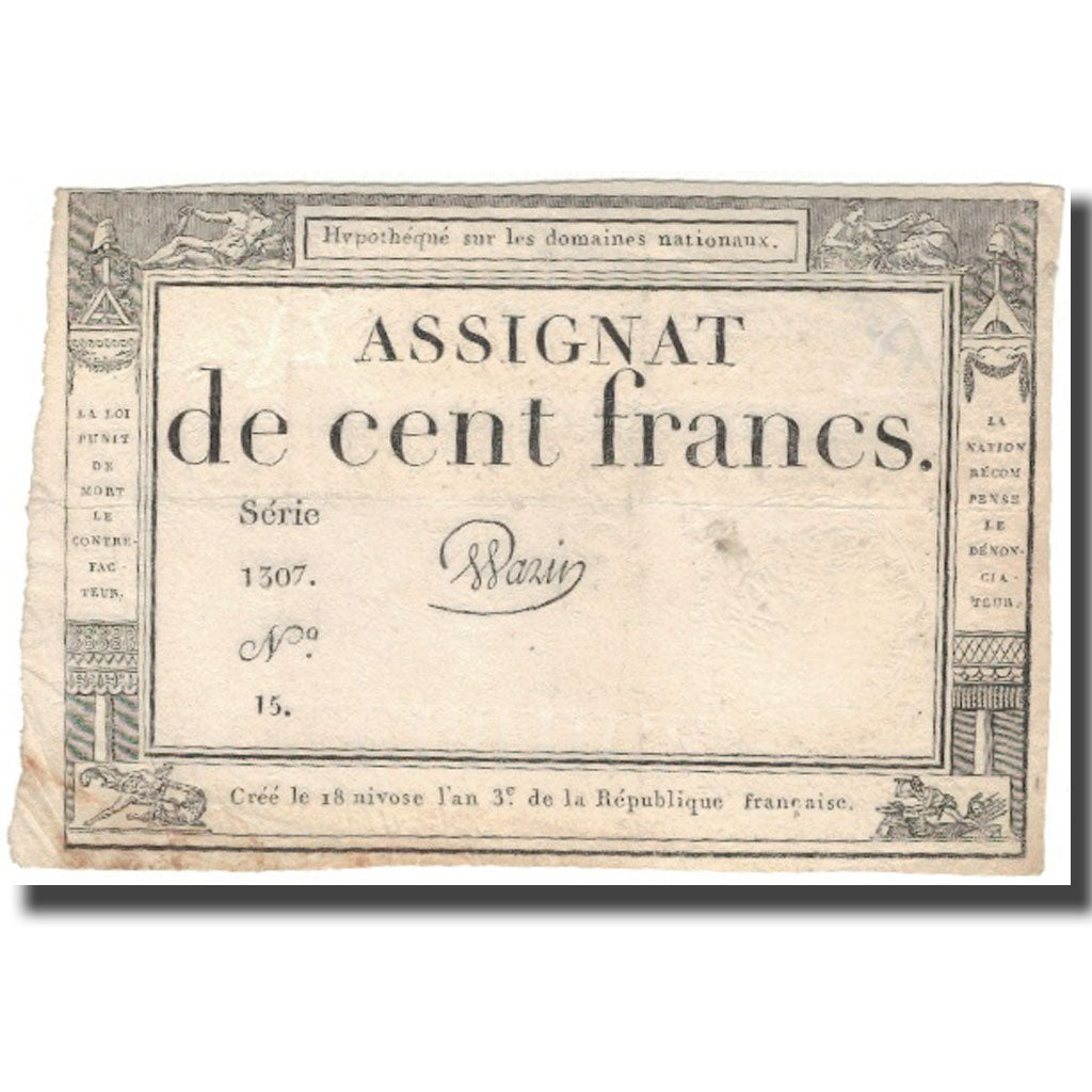 France, 100 Francs, Warin, TB, KM:A78, Lafaurie:173