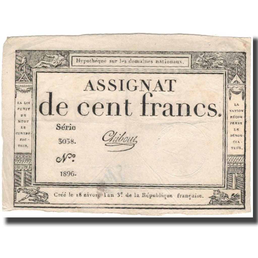 France, 100 Francs, Chibout, EF(40-45), KM:A78, Lafaurie:173