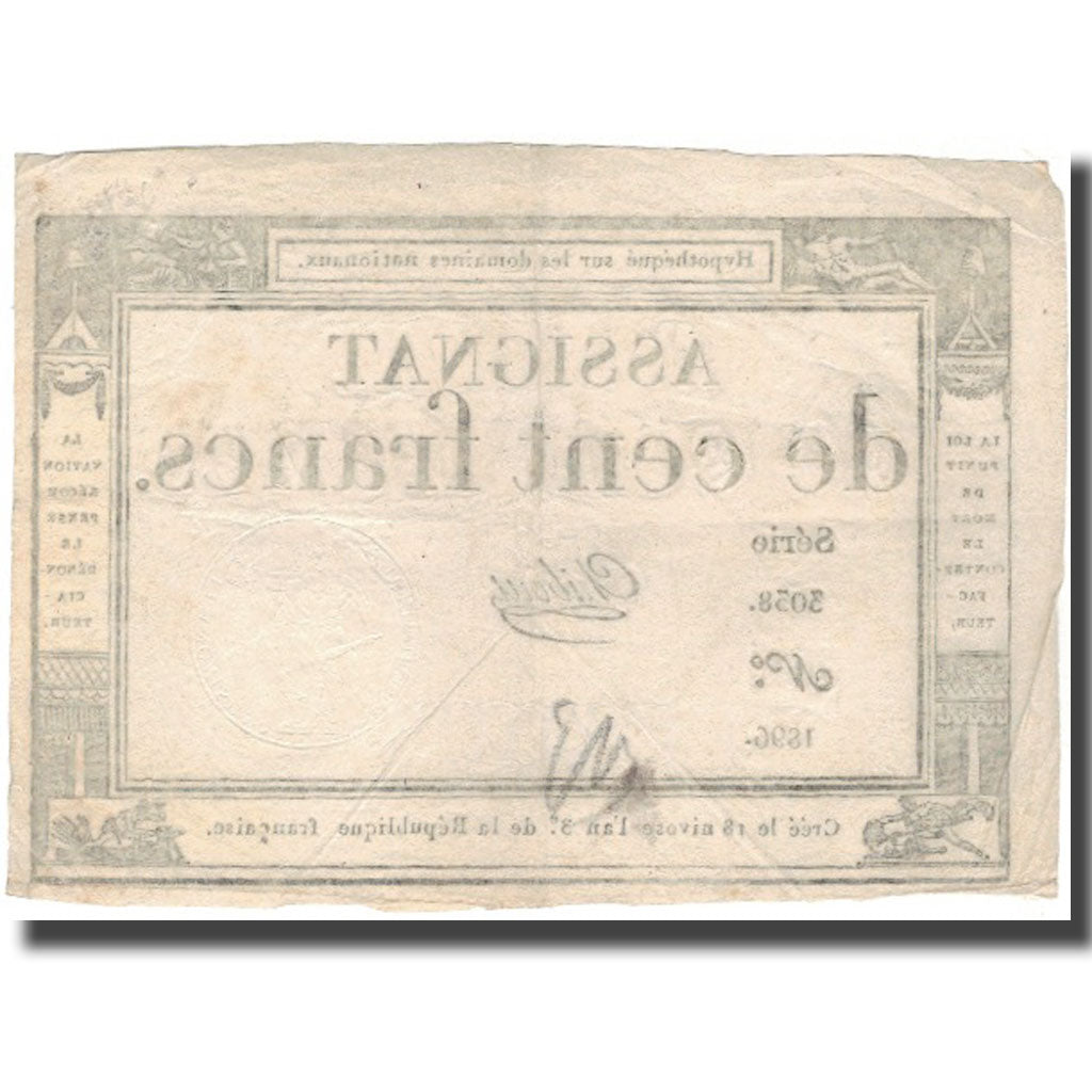 France, 100 Francs, Chibout, EF(40-45), KM:A78, Lafaurie:173