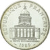 Moneda, Francia, Panthéon, 100 Francs, 1989, Paris, FDC, Plata, Gadoury:898