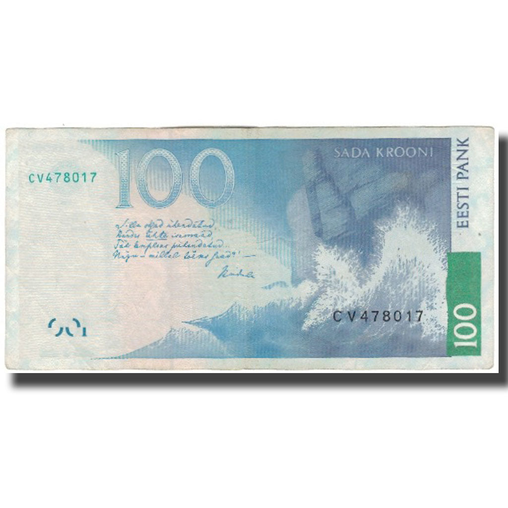 Nota, Estónia, 100 Krooni, 1999, KM:82a, VF(30-35)