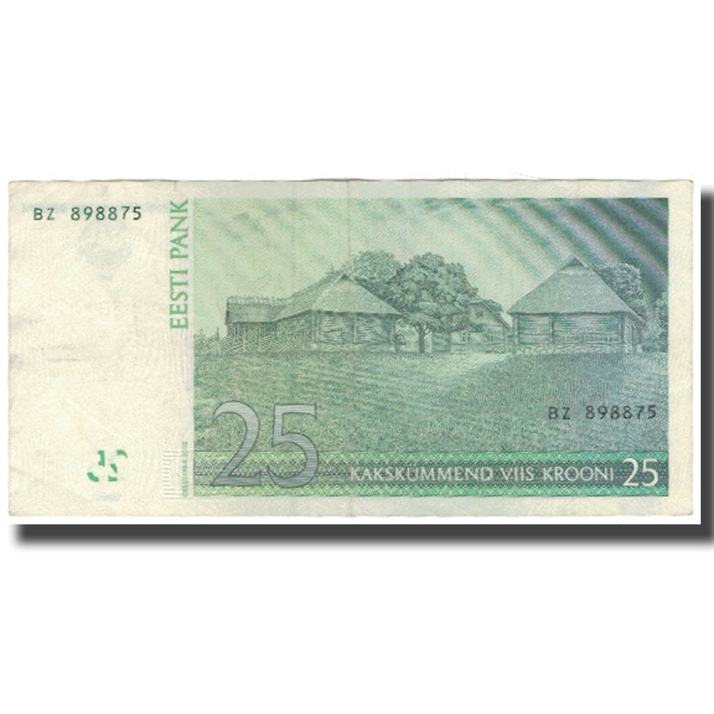 Billet, Estonia, 25 Krooni, 2002, KM:84a, TB+