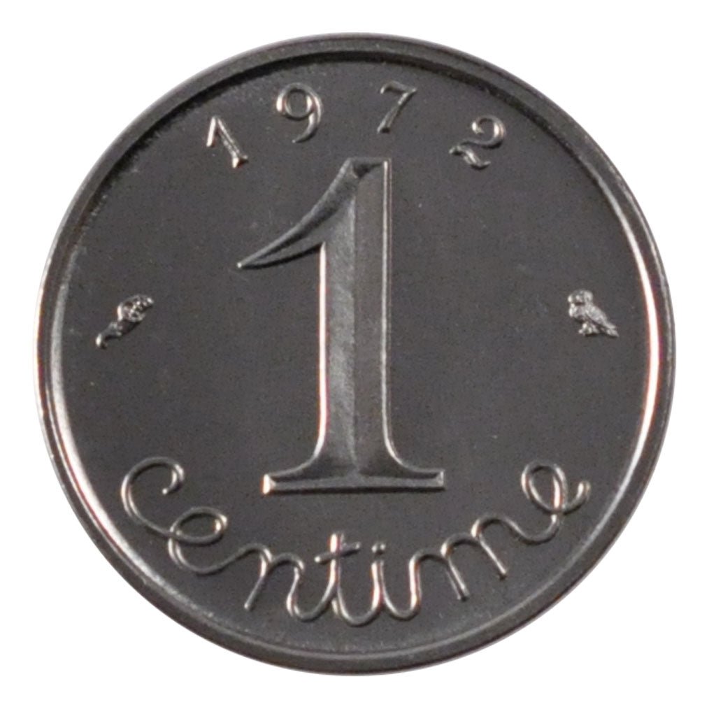 FRANCE, Épi, Centime, 1972, Paris, KM #928, MS(65-70), Stainless Steel, 15, ...