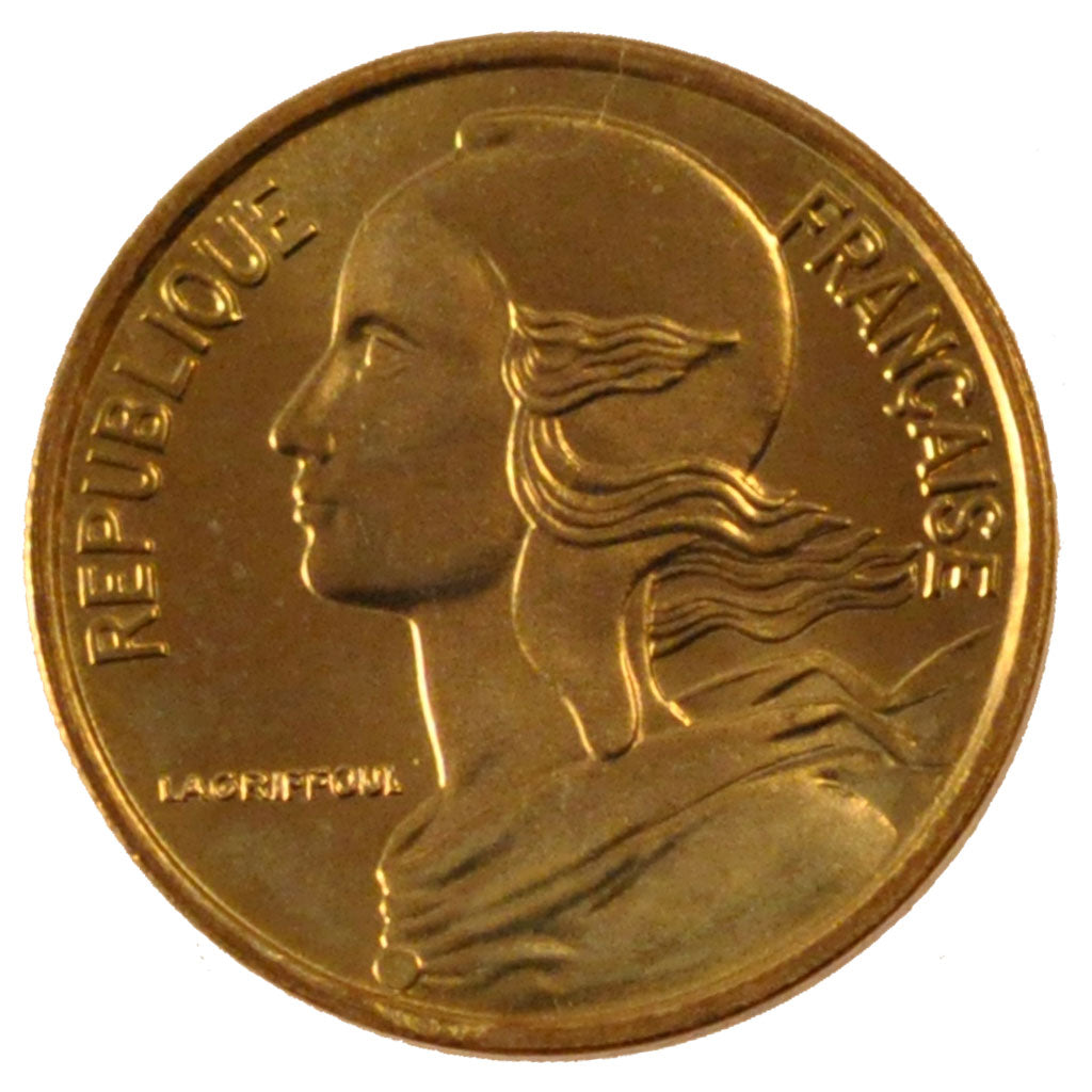 FRANCE, Marianne, 5 Centimes, 1972, Paris, KM #933, MS(65-70), Aluminum-Bronze,.