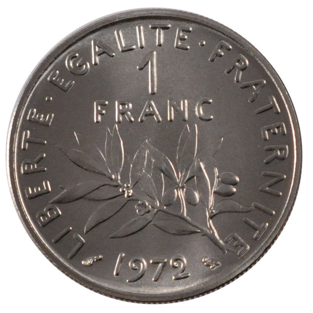 Francia, Semeuse, Franc, 1972, Paris, SPL, Nichel, Gadoury:474