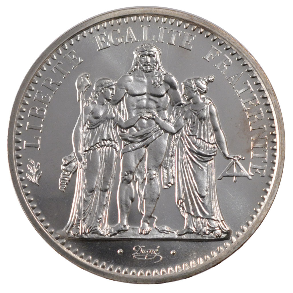 FRANCE, Hercule, 10 Francs, 1972, Paris, KM #932, MS(65-70), Silver, 37,...