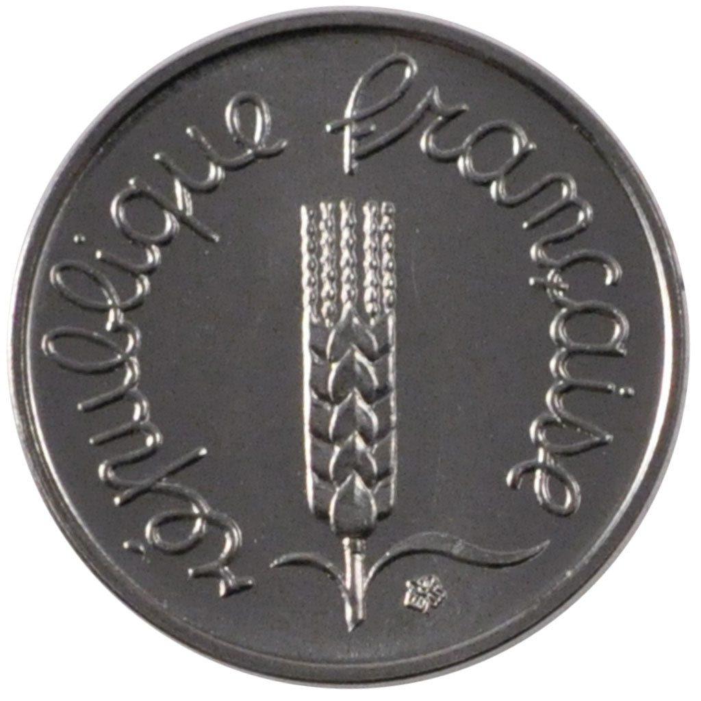 FRANCE, Épi, Centime, 1971, Paris, KM #928, MS(65-70), Stainless Steel, 15, ...