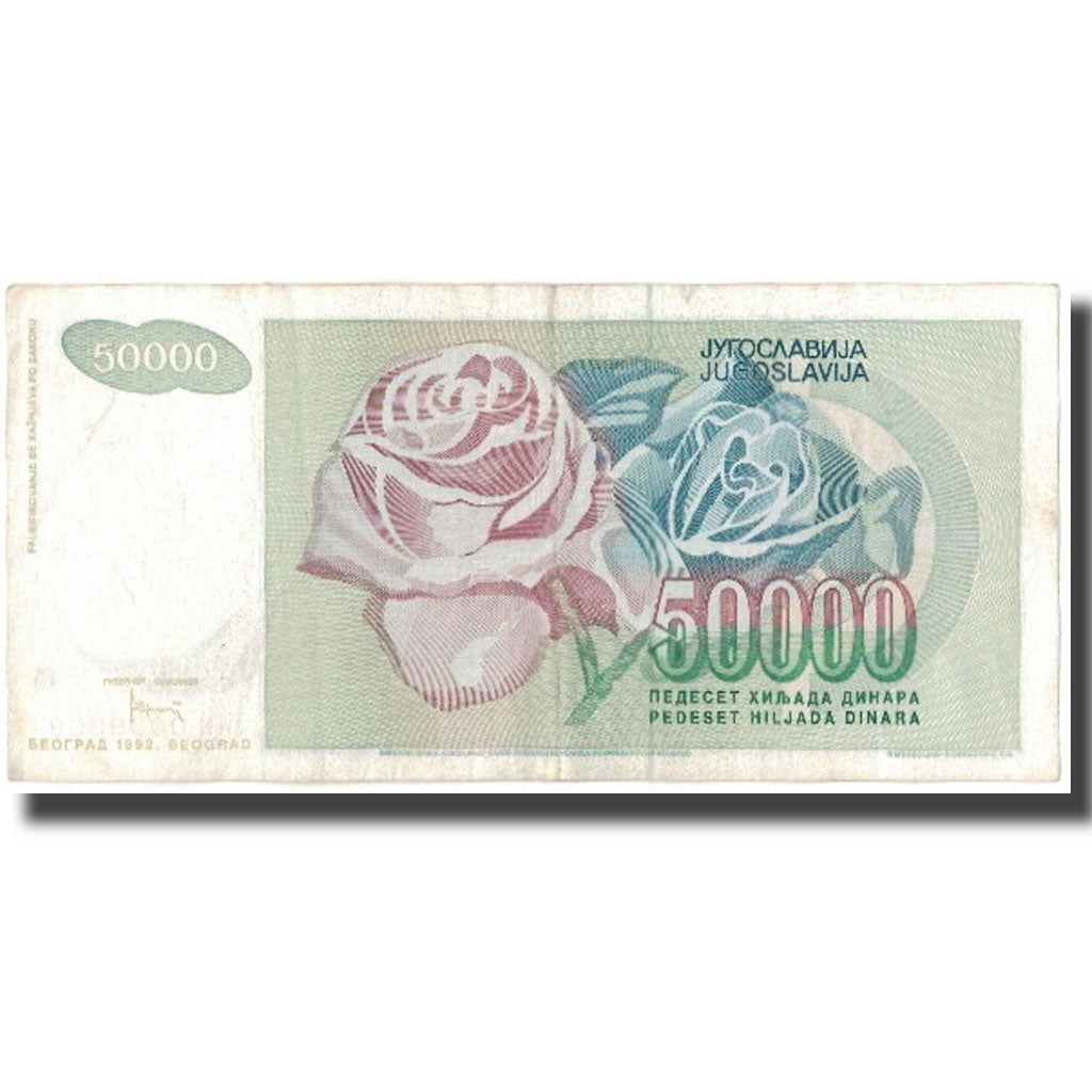 Banknote, Yugoslavia, 50,000 Dinara, 1992, KM:117, VF(30-35)