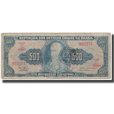 Banknote, Brazil, 50 Centavos on 500 Cruzeiros, KM:186a, VG(8-10)