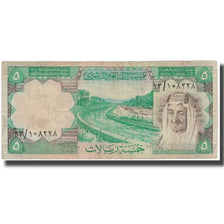 Biljet, Saudi Arabië, 5 Riyals, KM:17a, TB