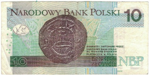 Banconote, Polonia, 10 Zlotych, KM:173a, MB+