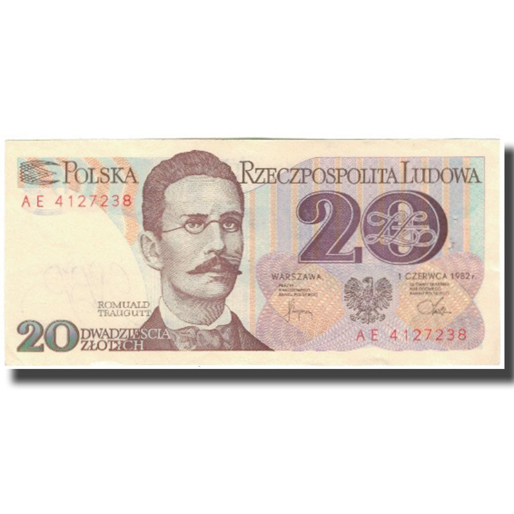 Banconote, Polonia, 20 Zlotych, 1982, KM:149a, SPL-