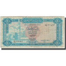 Banknot, Libia, 1 Dinar, KM:35b, VG(8-10)