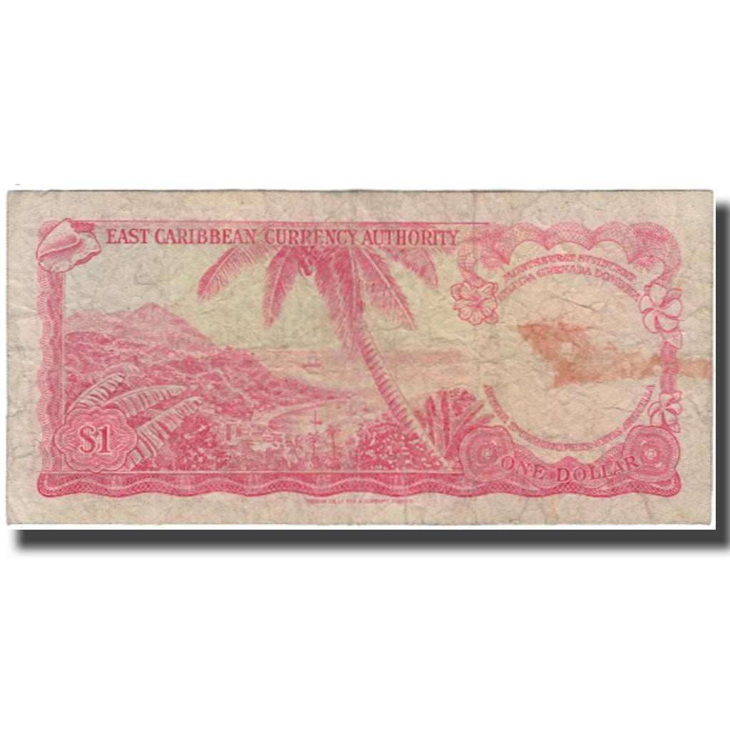 Banknote, East Caribbean States, 1 Dollar, KM:13h, VG(8-10)