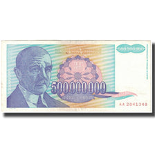 Banknote, Yugoslavia, 500,000,000 Dinara, 1993, KM:134, VF(30-35)