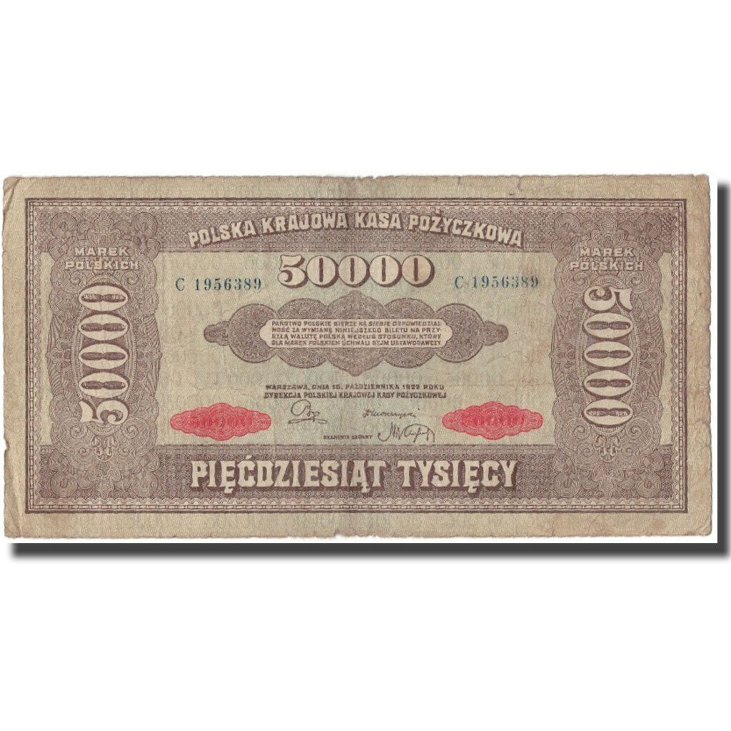 Banknot, Polska, 50,000 Marek, 1922, KM:33, VF(20-25)