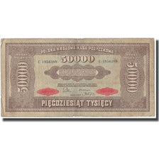 Banknot, Polska, 50,000 Marek, 1922, KM:33, VF(20-25)