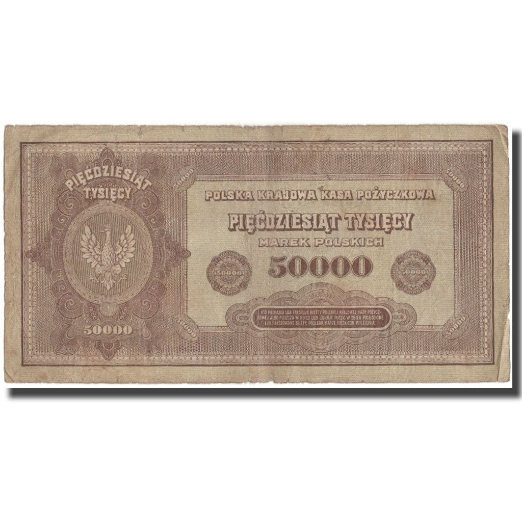 Banknot, Polska, 50,000 Marek, 1922, KM:33, VF(20-25)