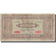 Billet, Pologne, 50,000 Marek, 1922, KM:33, TB