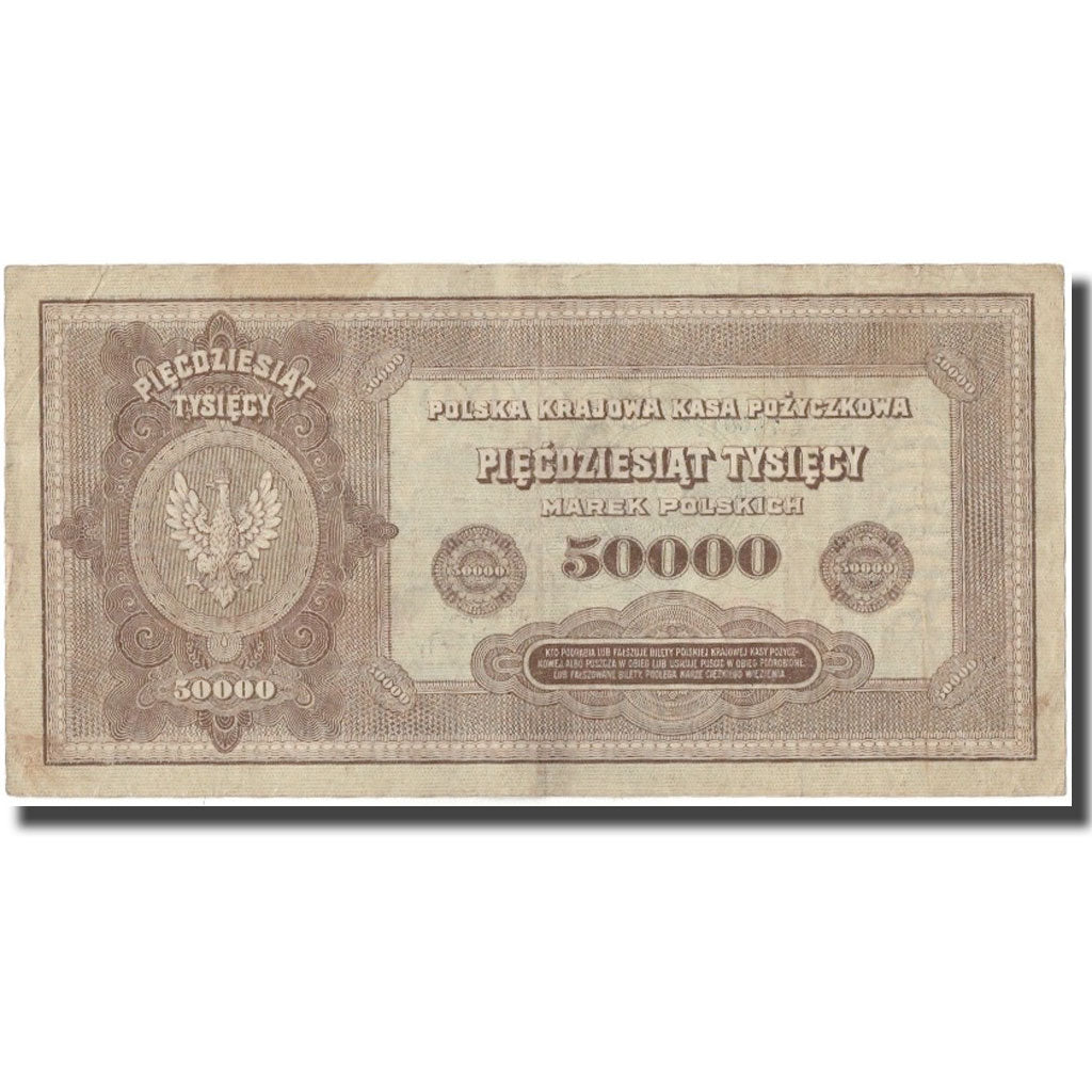 Banknote, Poland, 50,000 Marek, 1922, KM:33, VF(20-25)