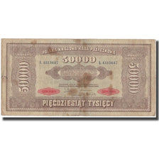 Billete, 50,000 Marek, 1922, Polonia, KM:33, BC