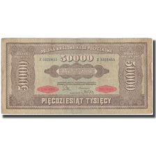 Billet, Pologne, 50,000 Marek, 1922, KM:33, TB