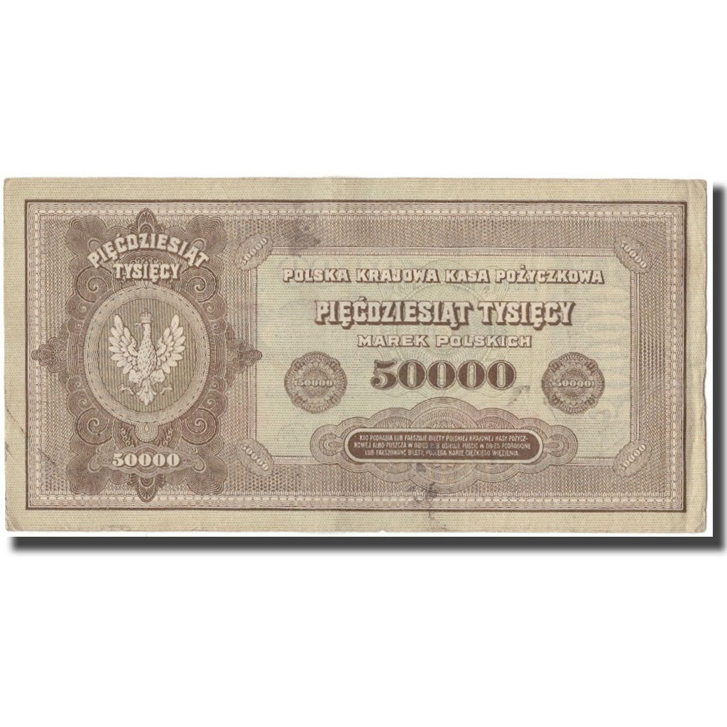 Banknote, Poland, 50,000 Marek, 1922, KM:33, VF(30-35)