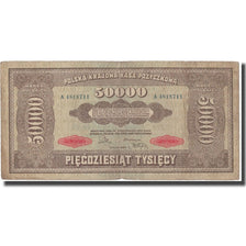 Banknote, Poland, 50,000 Marek, 1922, KM:33, VF(30-35)