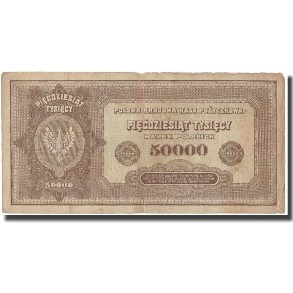 Banknote, Poland, 50,000 Marek, 1922, KM:33, F(12-15)